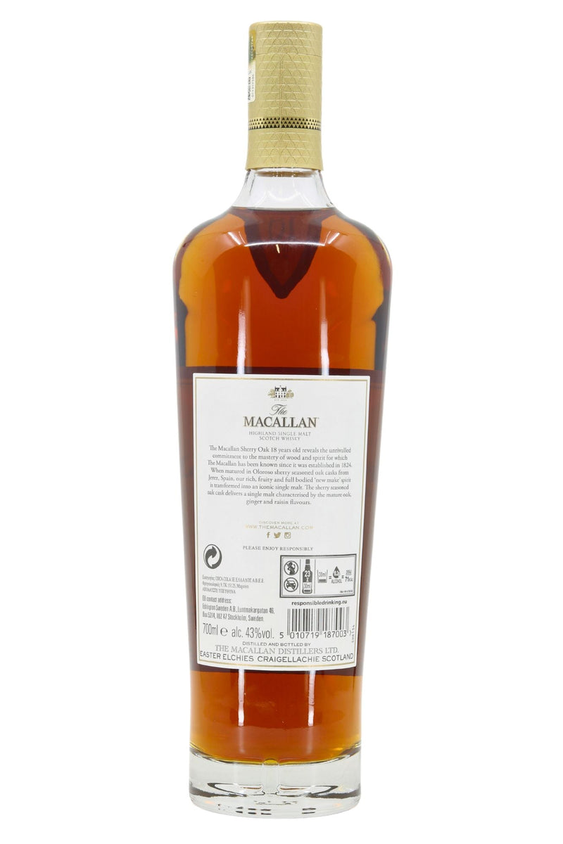 Macallan 18 Year Old Sherry Oak Cask – James J. Fox, Dublin