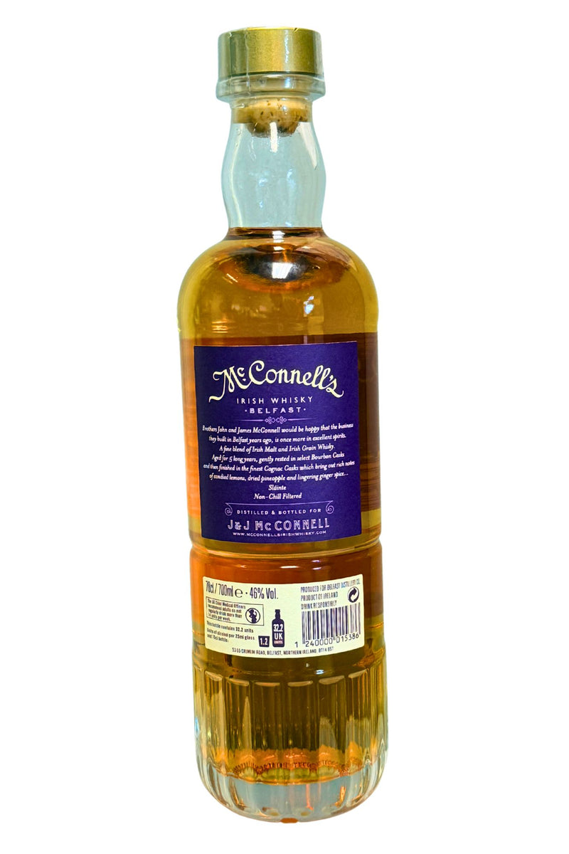 McConnell's Irish Whisky 5 Year Old Cognac Cask Finish – James J