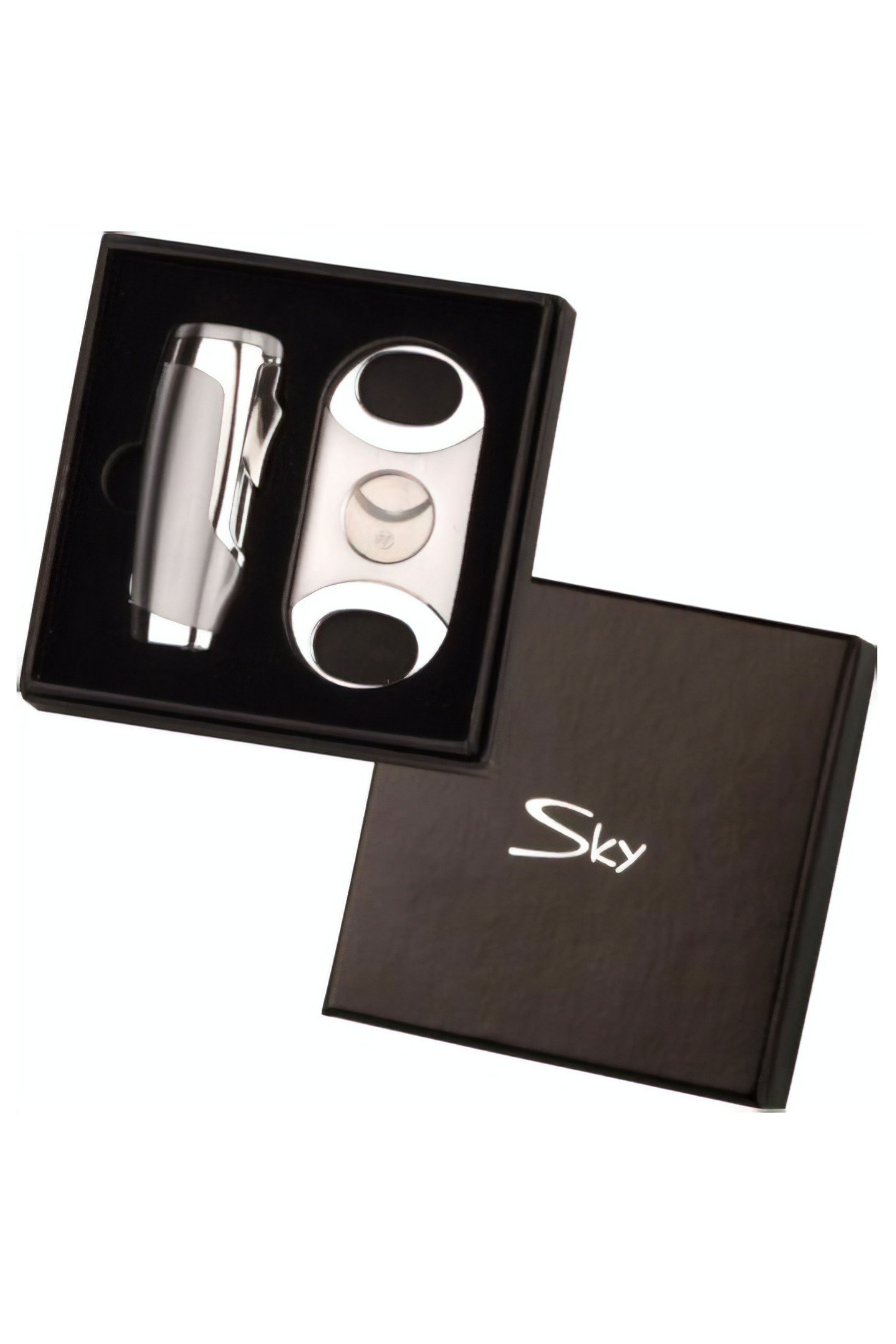 Sky Cigar Lighter and Cutter Set