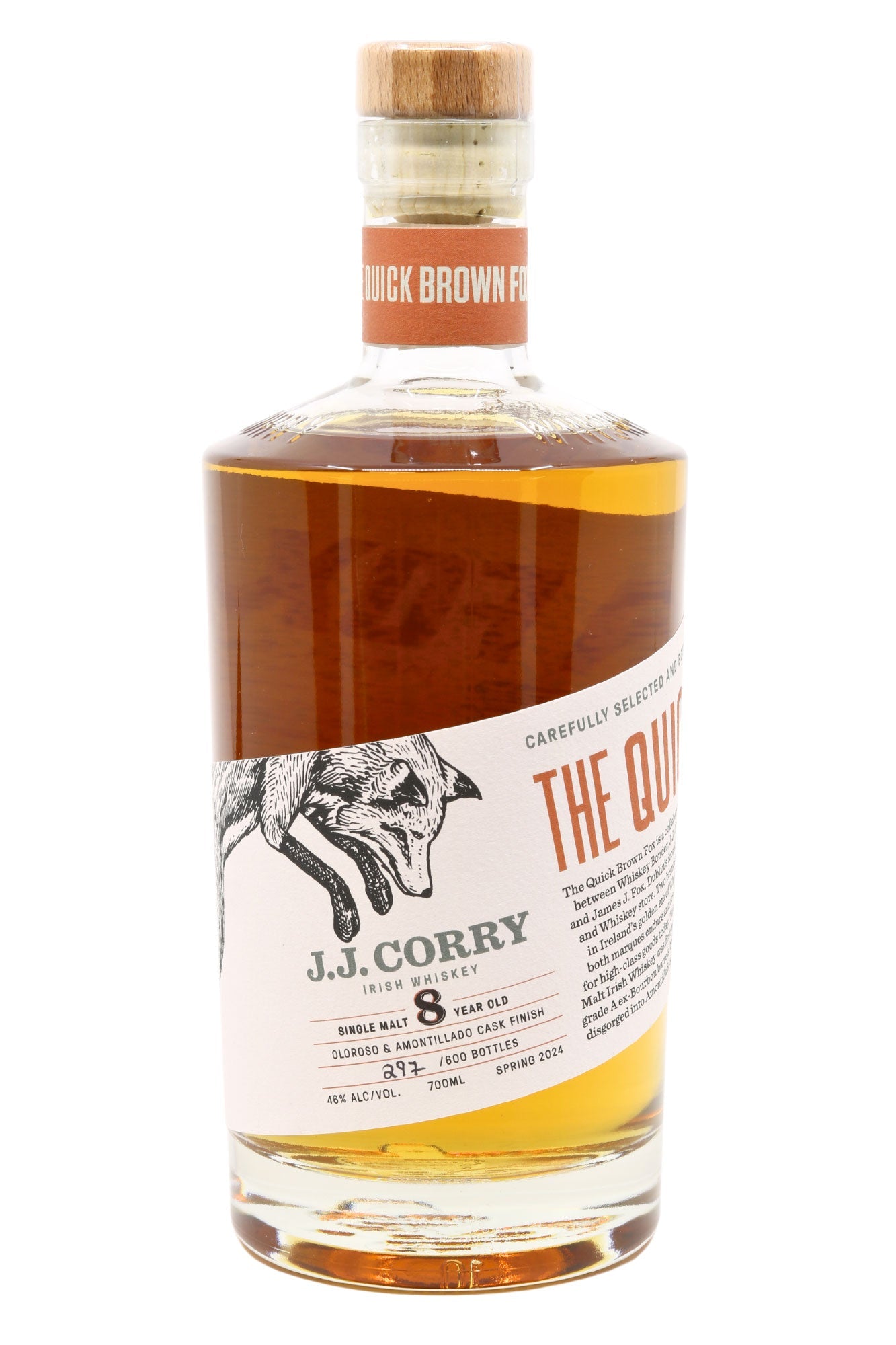 JJ Corry The Quick Brown Fox 8 Year Old Single Malt - James J. Fox, Dublin