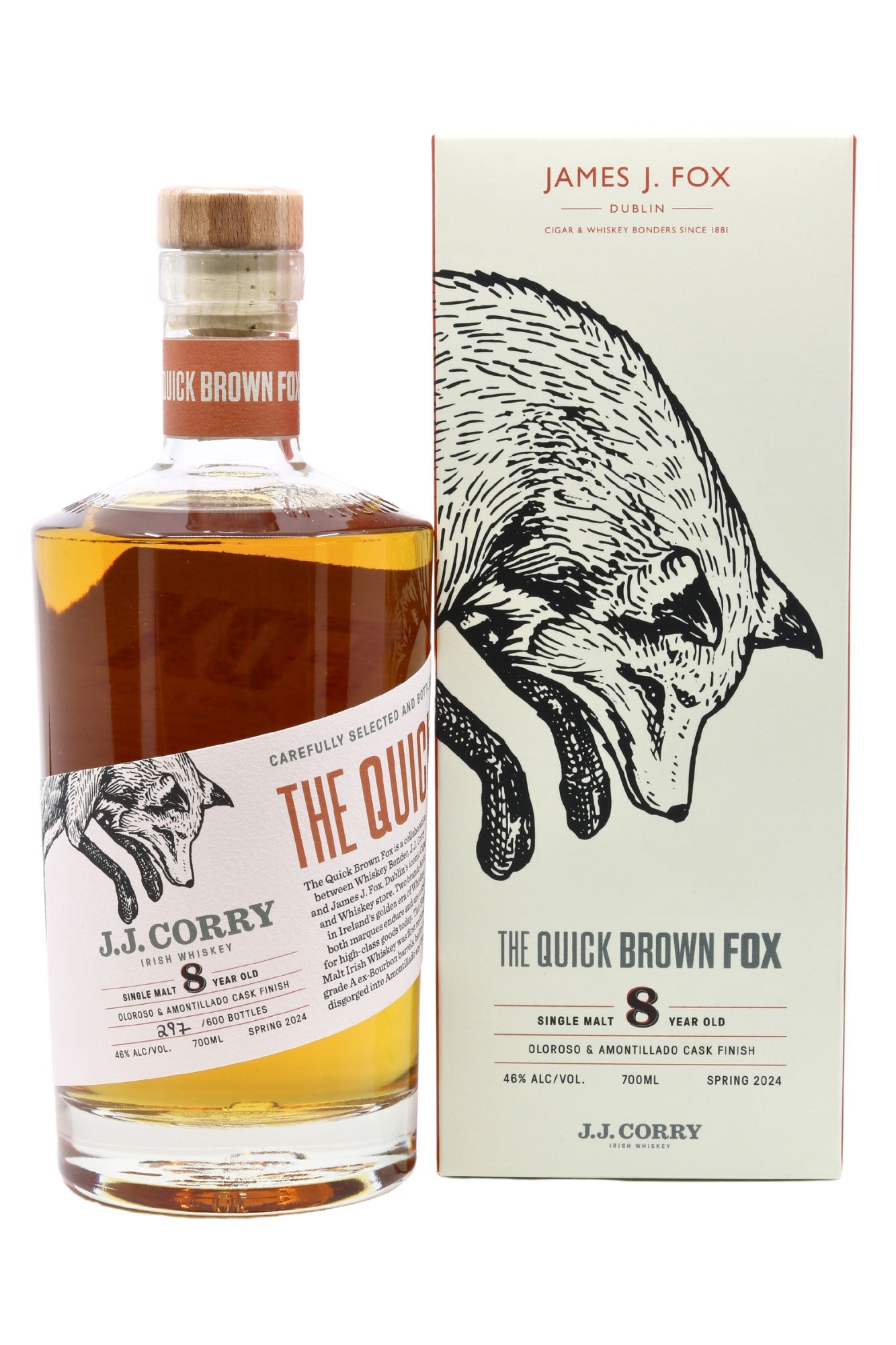 JJ Corry The Quick Brown Fox 8 Year Old Single Malt - James J. Fox, Dublin