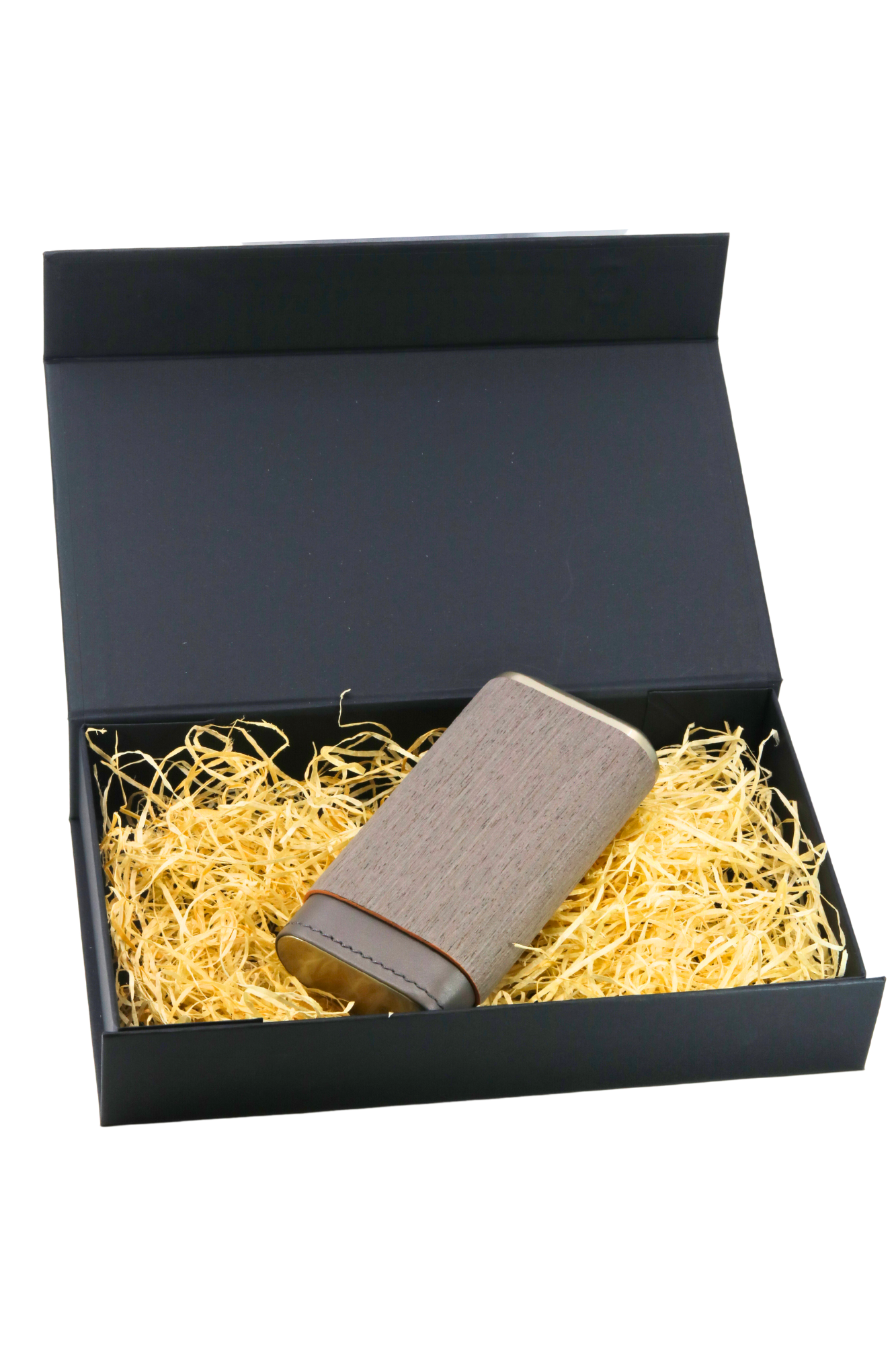 Angelo Lined Cigar Case - 3 Cigars