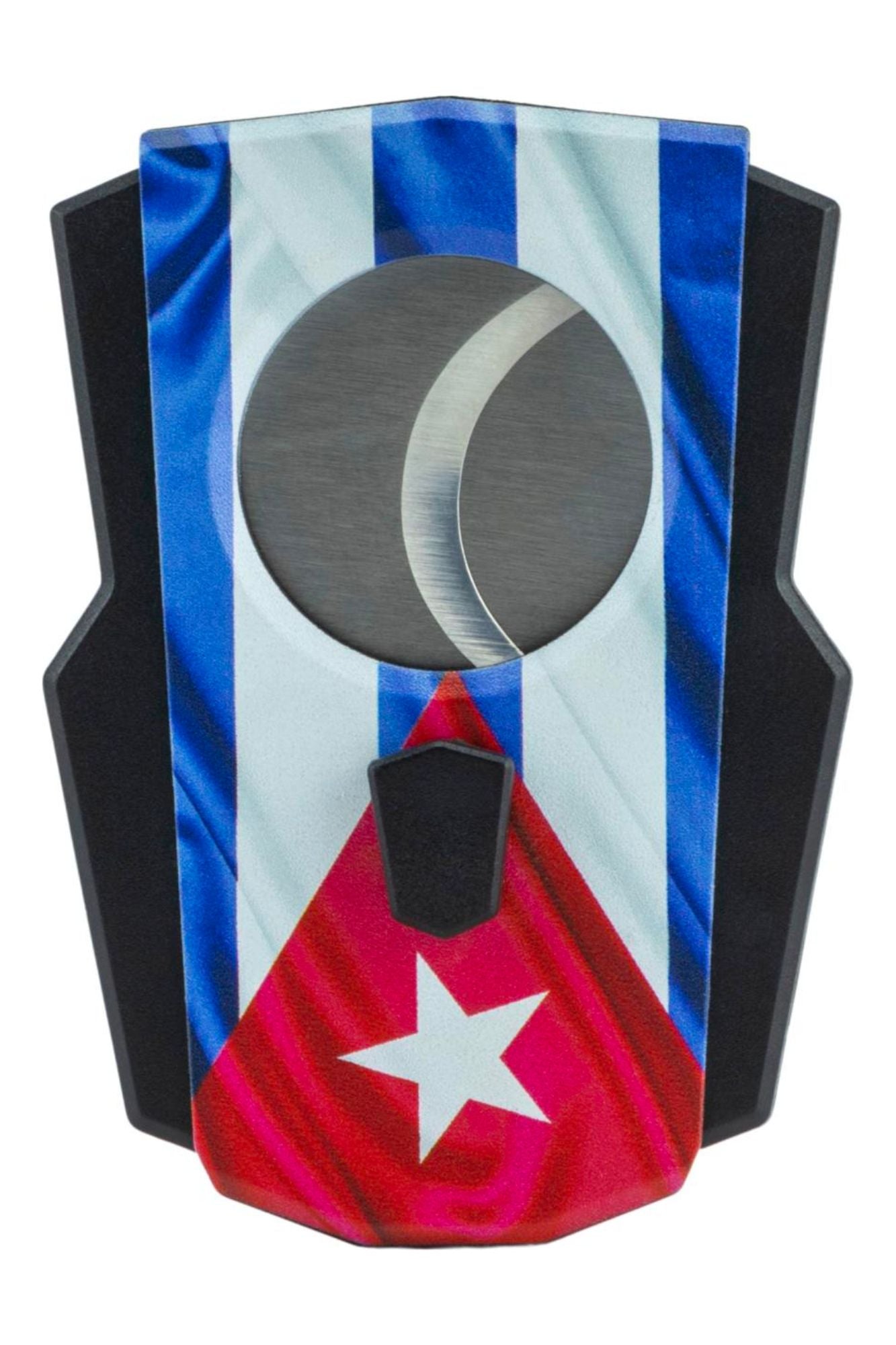 Cuban Flag Double-Blade Cigar Cutter