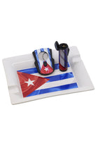 Cuban Flag Accessories Gift Set (Lighter, Cutter, Ashtray) - James J. Fox, Dublin