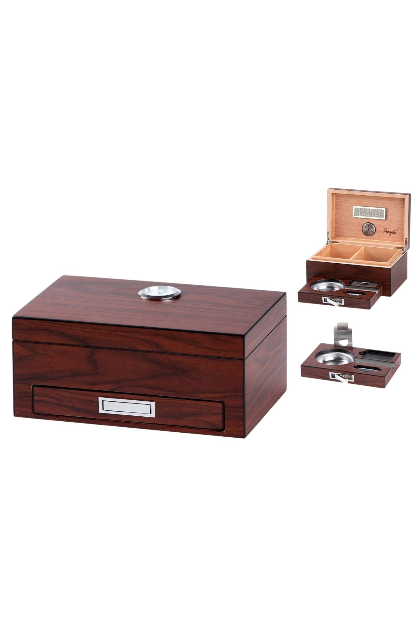 Angelo Small Humidor Set With Removable Drawer