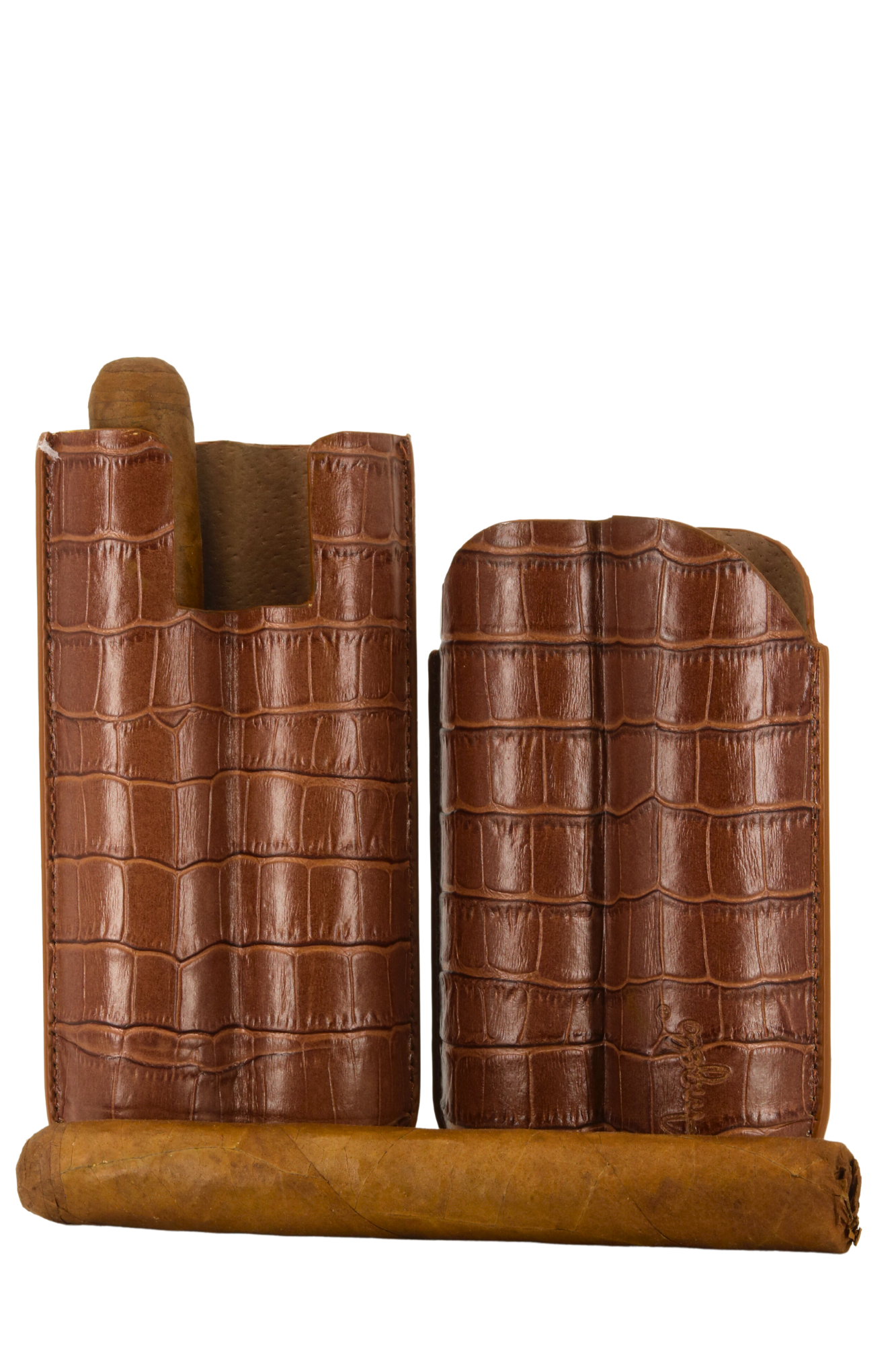 Angelo Leather Cigar Case - 2 Cigars