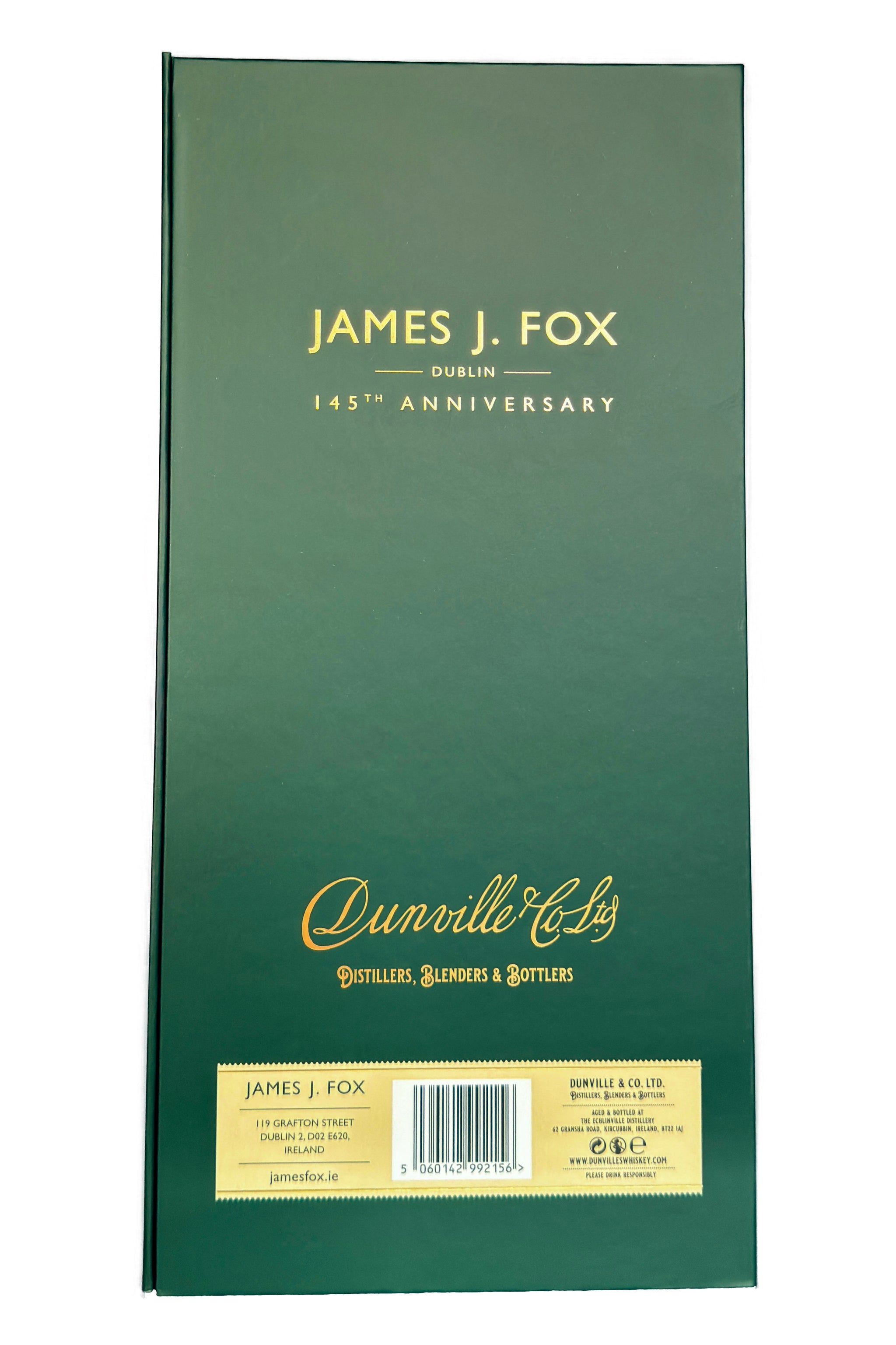 Dunville's 25 Year Old Palo Cortado – James J. Fox 145th Anniversary
