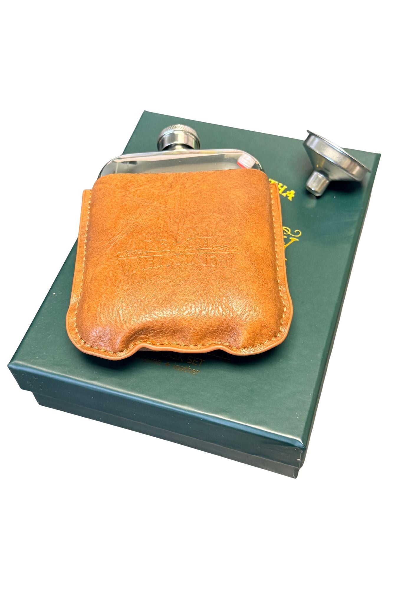 Irish Whiskey Connoisseur Hip Flask Set