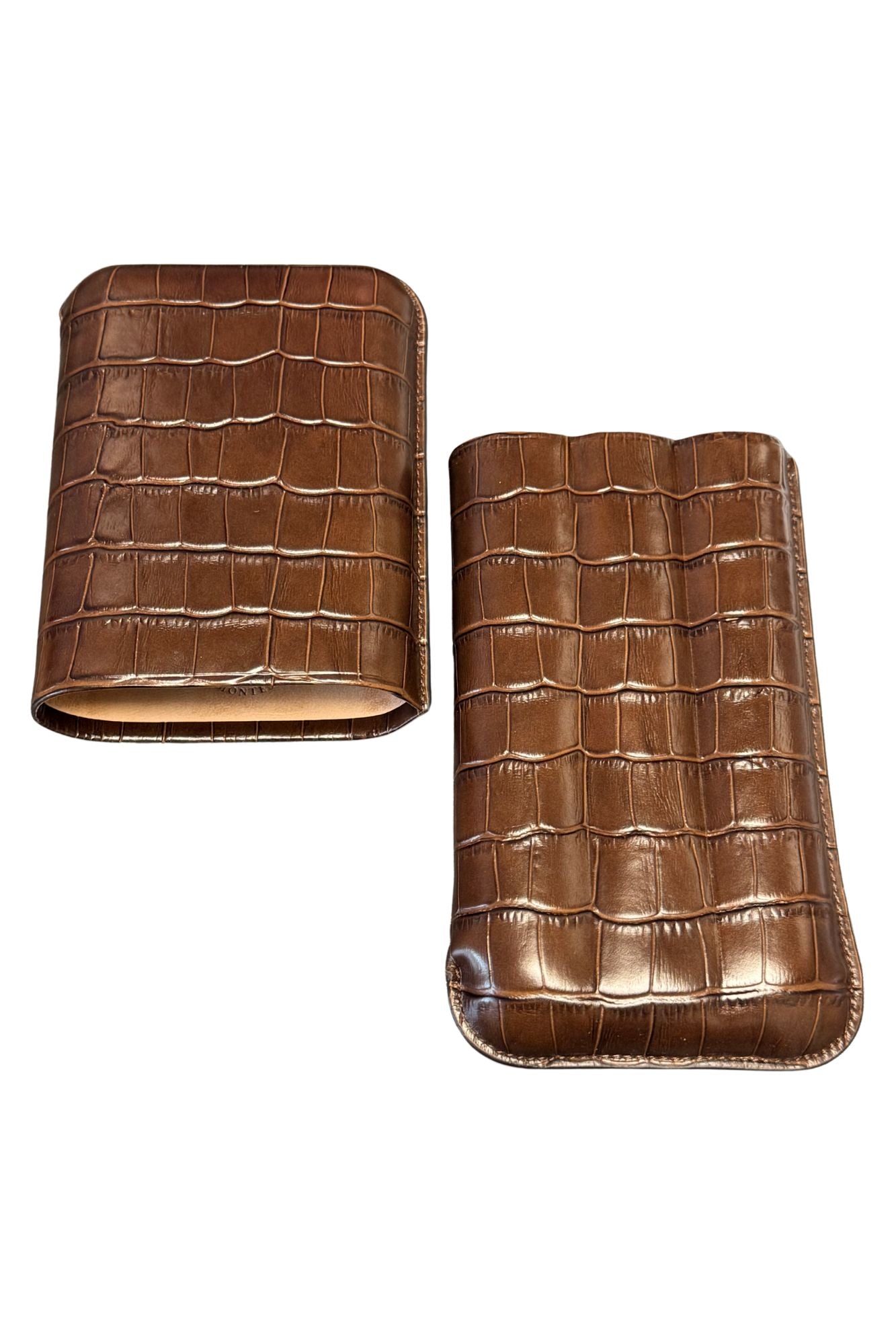 Montes 3x60 Leather Cigar Case