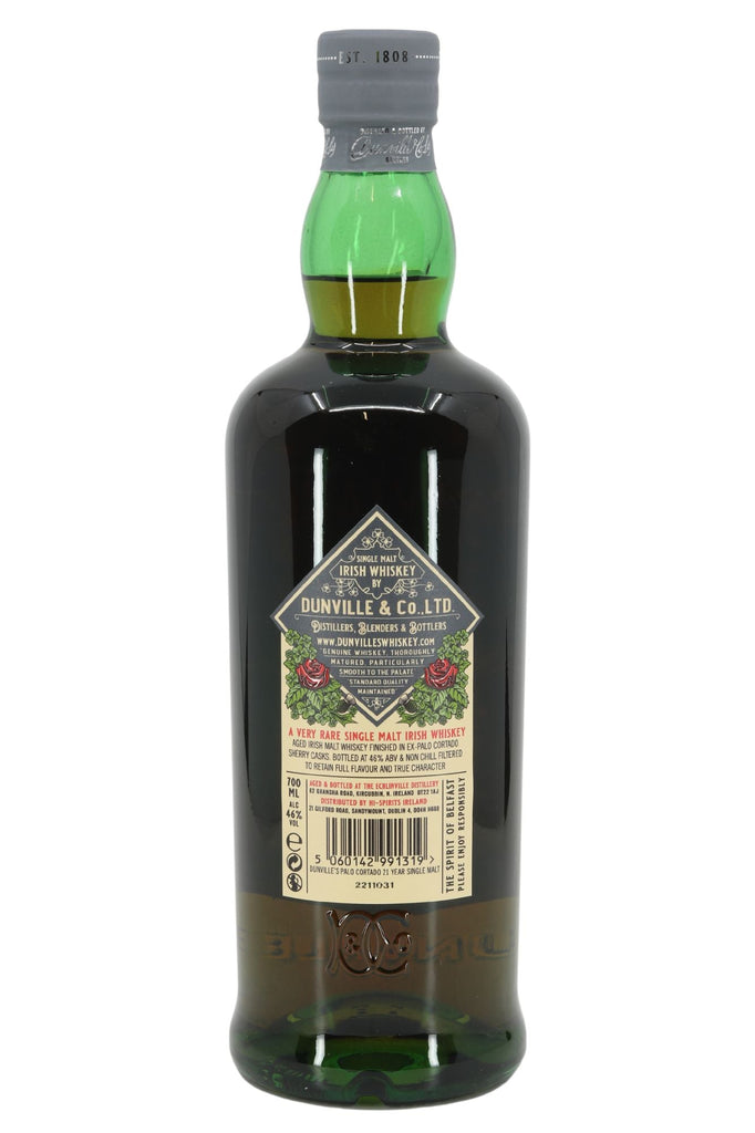 Dunville's 21 Year Old Single Malt Palo Cortado Cask - James J. Fox, Dublin