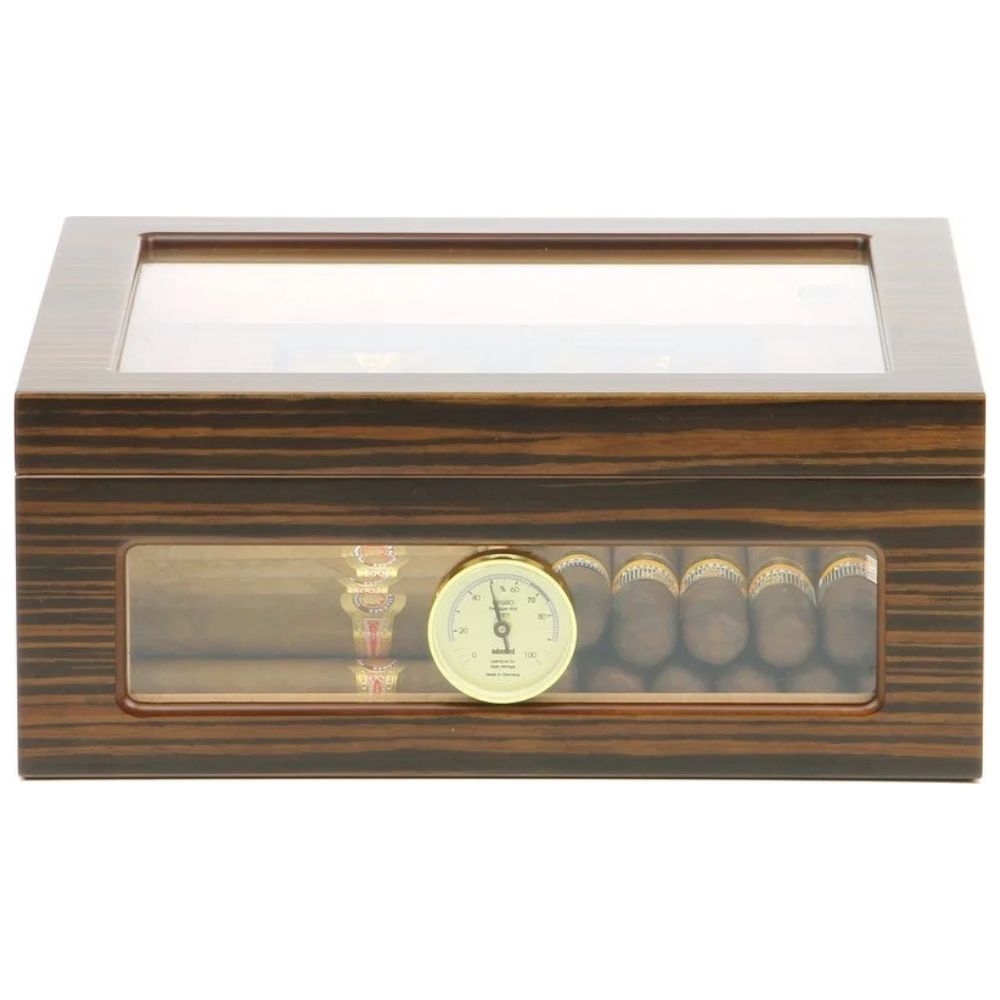 Adorini Treviso M Deluxe Glass Top Cigar Humidor