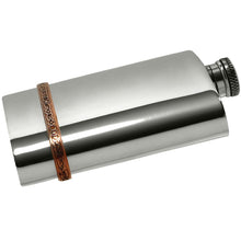 English Pewter 6oz Square Flask - Celtic Rose