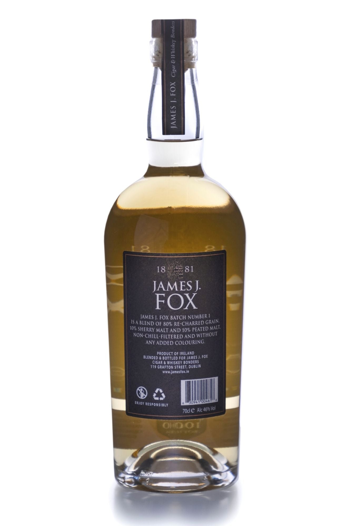 James J. Fox Irish Whiskey Batch No. 1